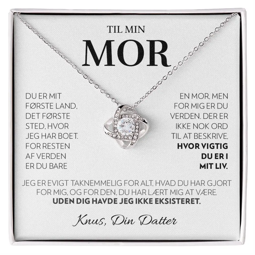 To My Mom Mother Necklace Gift From Daughter Women Mor Love Knot Pendant Necklaces Fashion Jewelry 2025 New Hot Dropshipping