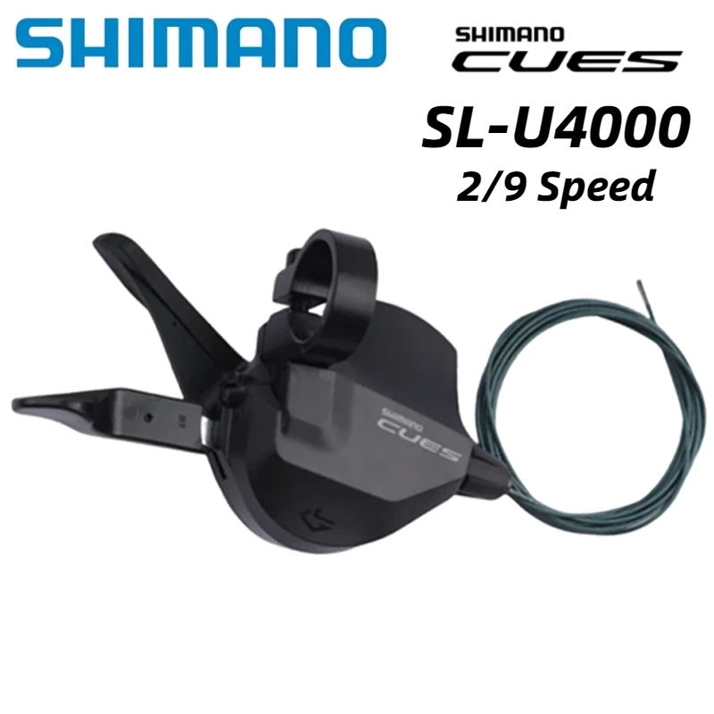 

Shimano сигналы U4000 SL 9-скоростной правый переключатель с зажимом черный левый двухскоростной переключатель для горного велосипеда оригинальный 1 шт.