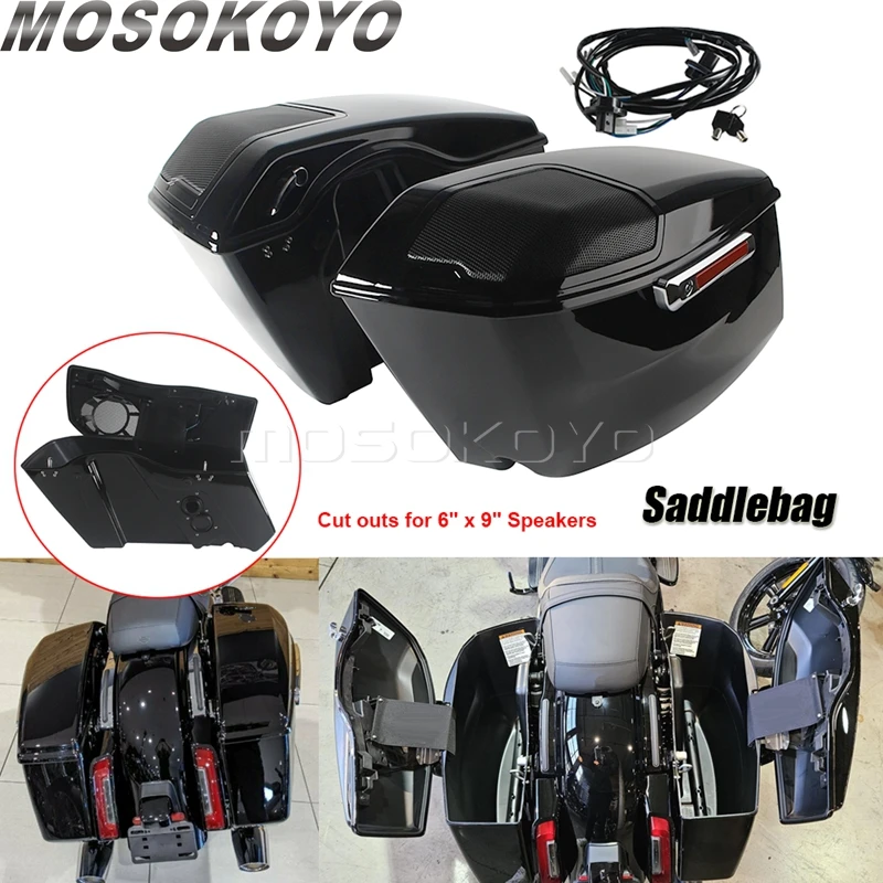Side Saddlebags Trunk Luggage Hard Bags Motorcycle Saddlebag For Harley CVO Street Road Glide FLHXSE FLHX FLTRX FLTRXSTSE FLHXU