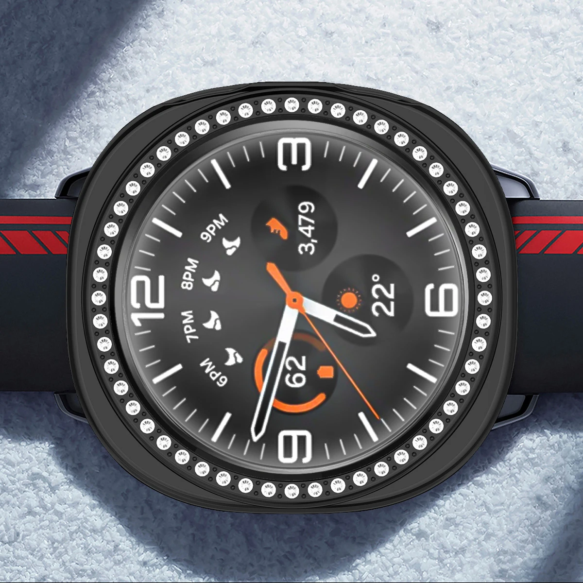 Case + Glass Full Coverage Bumper PC Hard Protective Case Cover Protector Shell for Samsung Galaxy Watch 8 40/44mm Accessories