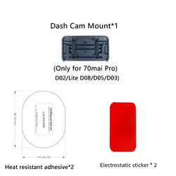 Traço Cam Mount para 70mai Pro D02 Lite D08, filtro CPL