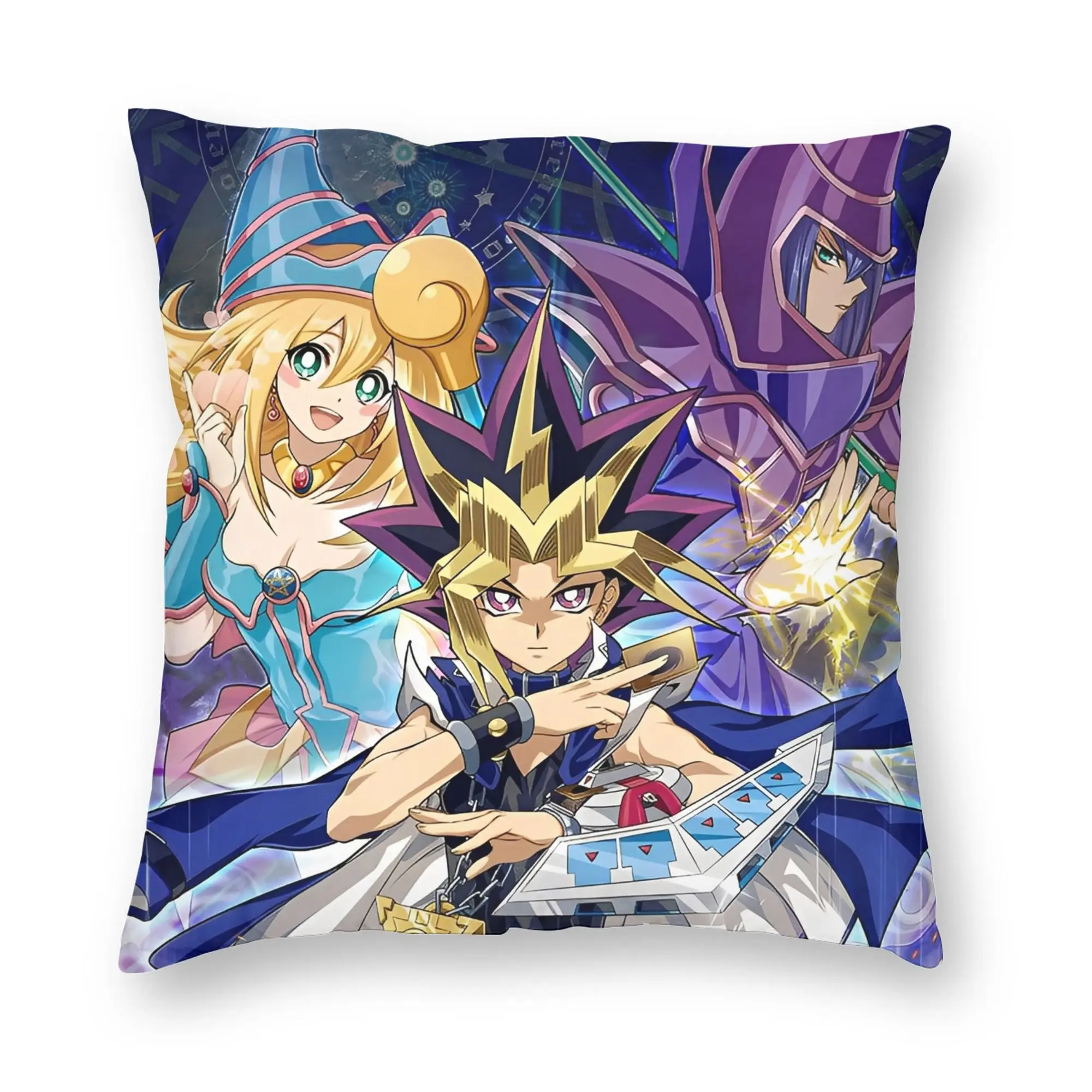 Anime Yu Gi Oh Card Pillowcase Double-sided Printing Polyester Cushion Cover Decoration  Pillow Case Cover Home Square 18''