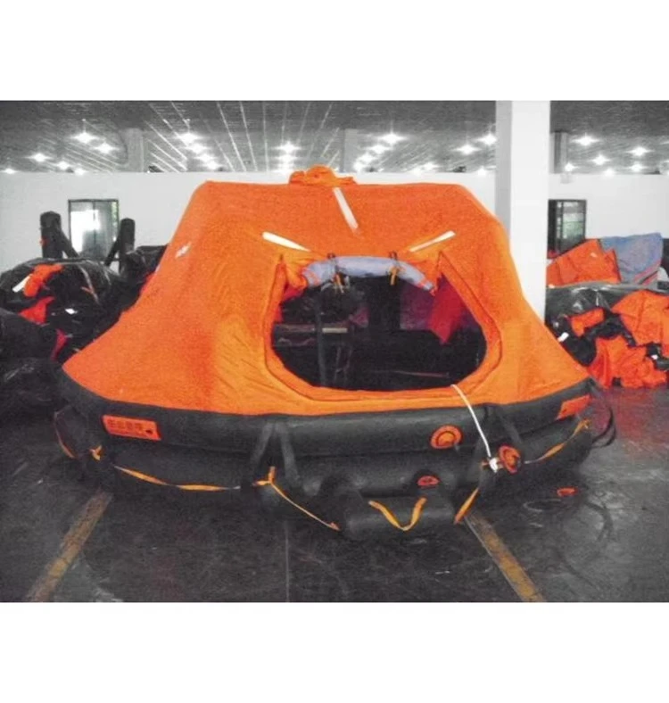 Rafting Boat Life-raft Board 4 Persons Throw-over Type Inflatable Life Raft for Yacht