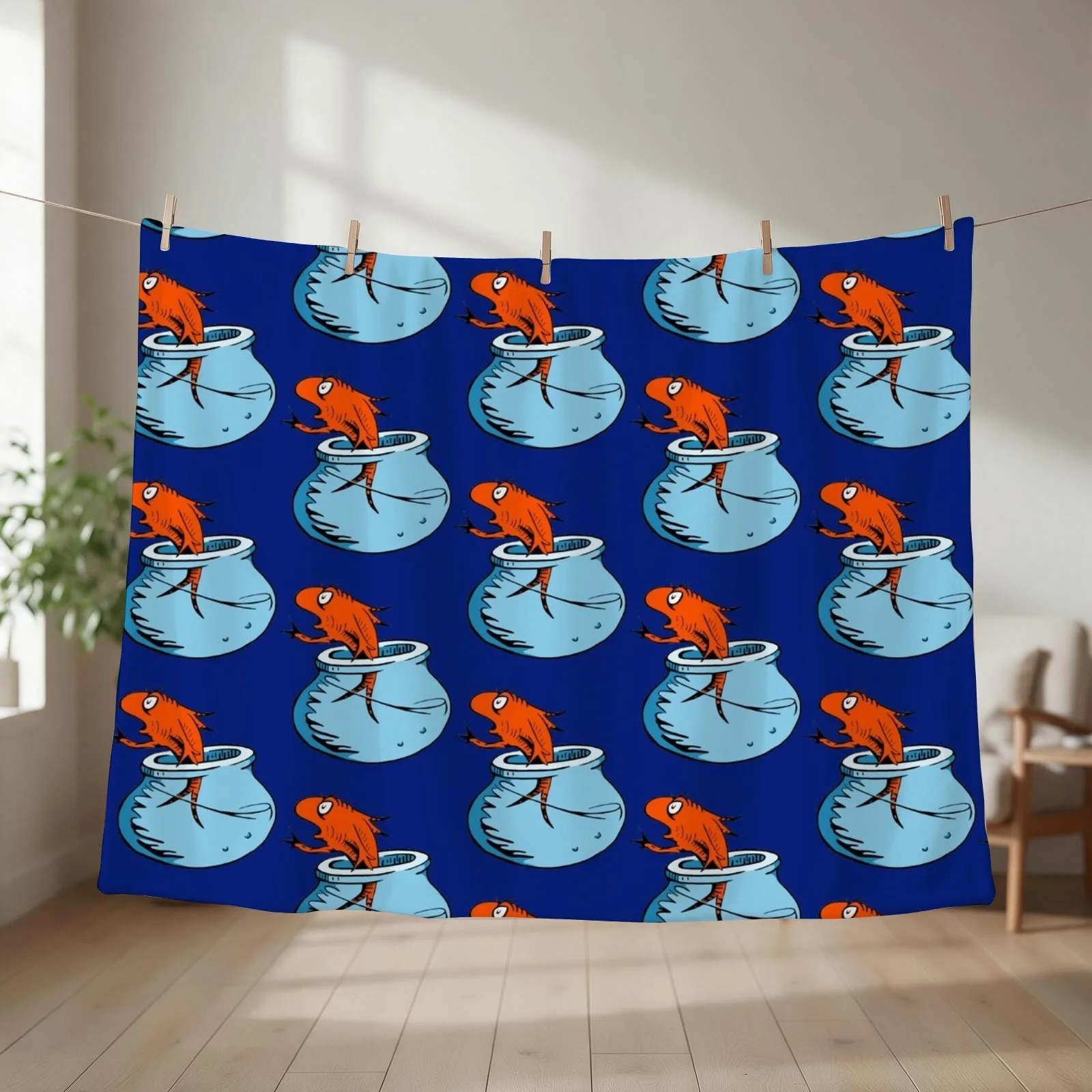 Fish Throw Blanket Soft Beds Blankets For Sofas Luxury Designer Sofa Quilt Blankets