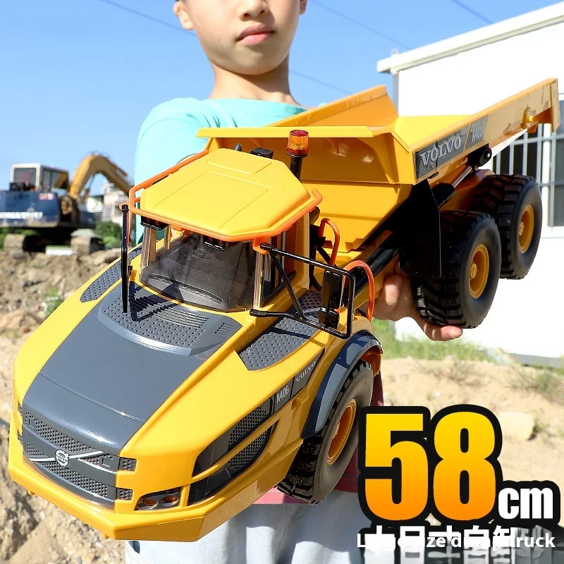 2.4g Shuangying E591 Remote-controlled Articulated Dump Truck Tipper Six Wheel Drive Alloy Engineering Vehicle Model Boy Toy