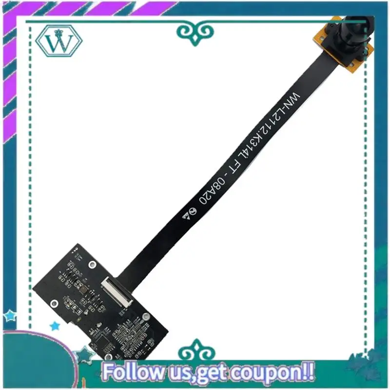 A75Q-3840H X 2160V 4K 8MP HD 1/2 polegadas OS08A10 USB3.0 Tipo-C Módulo de câmera FF 93 °   MJPEG, YUV2, H264, H265 para reconhecimento facial