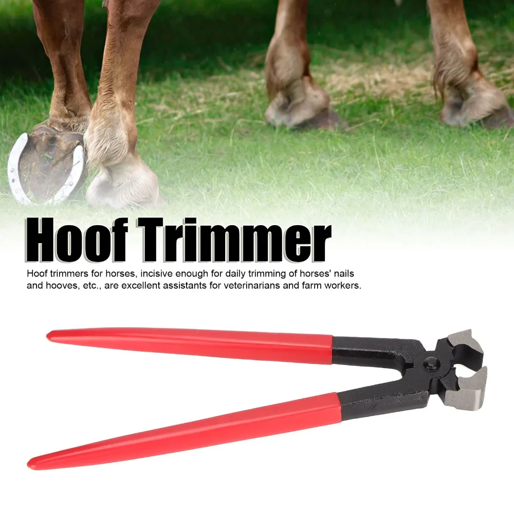 12 Inch Horse Hoof Trimmer Steel High Hardness Hoof Nipper Cutter Effort Saving Handle Durable Shoeing Trimming Tool Livestock