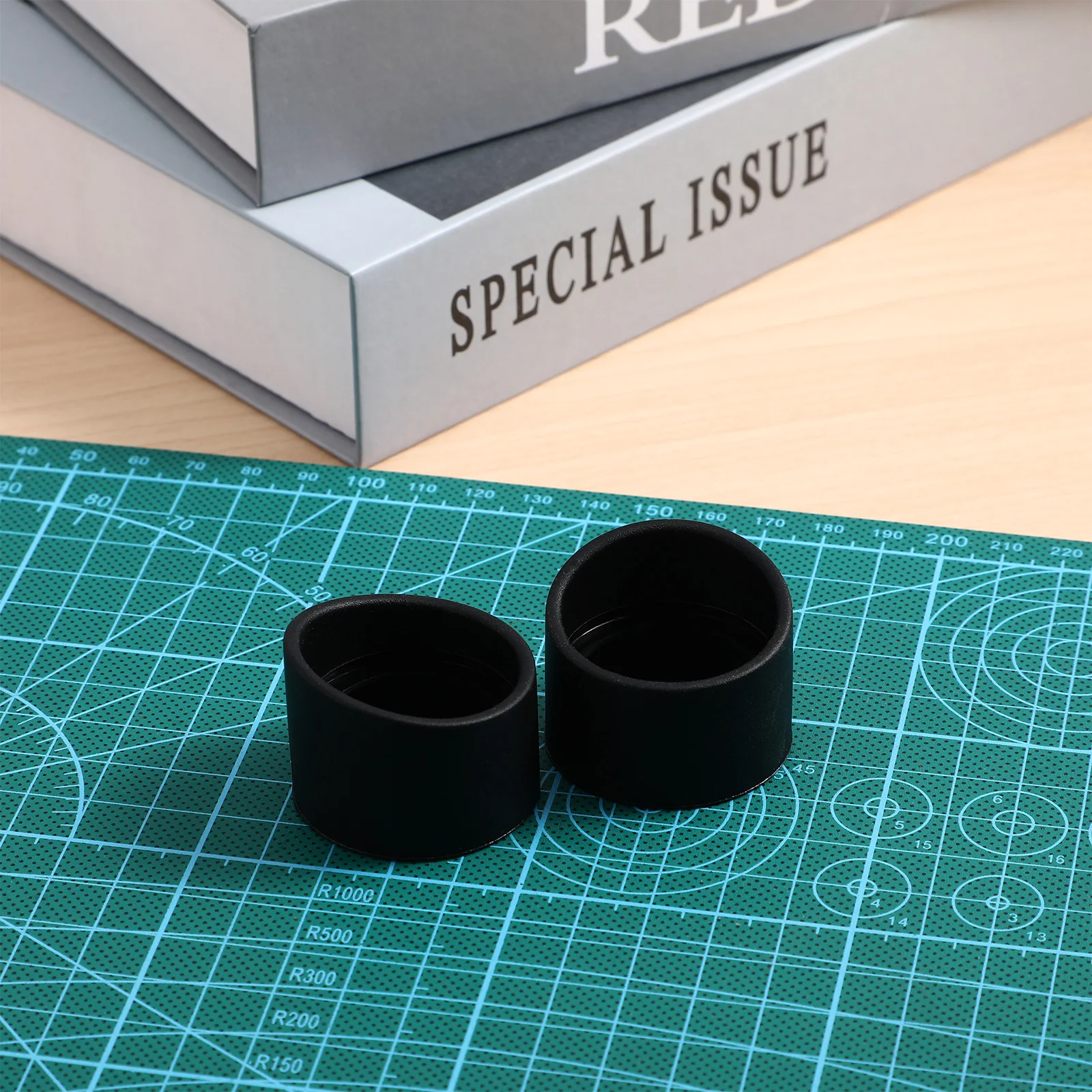 

2 Pcs Microscope Sheath Eyepiece Guard Rubber Protect Stereo Wide Angle Telescope Lenses Shield Cover Hardware