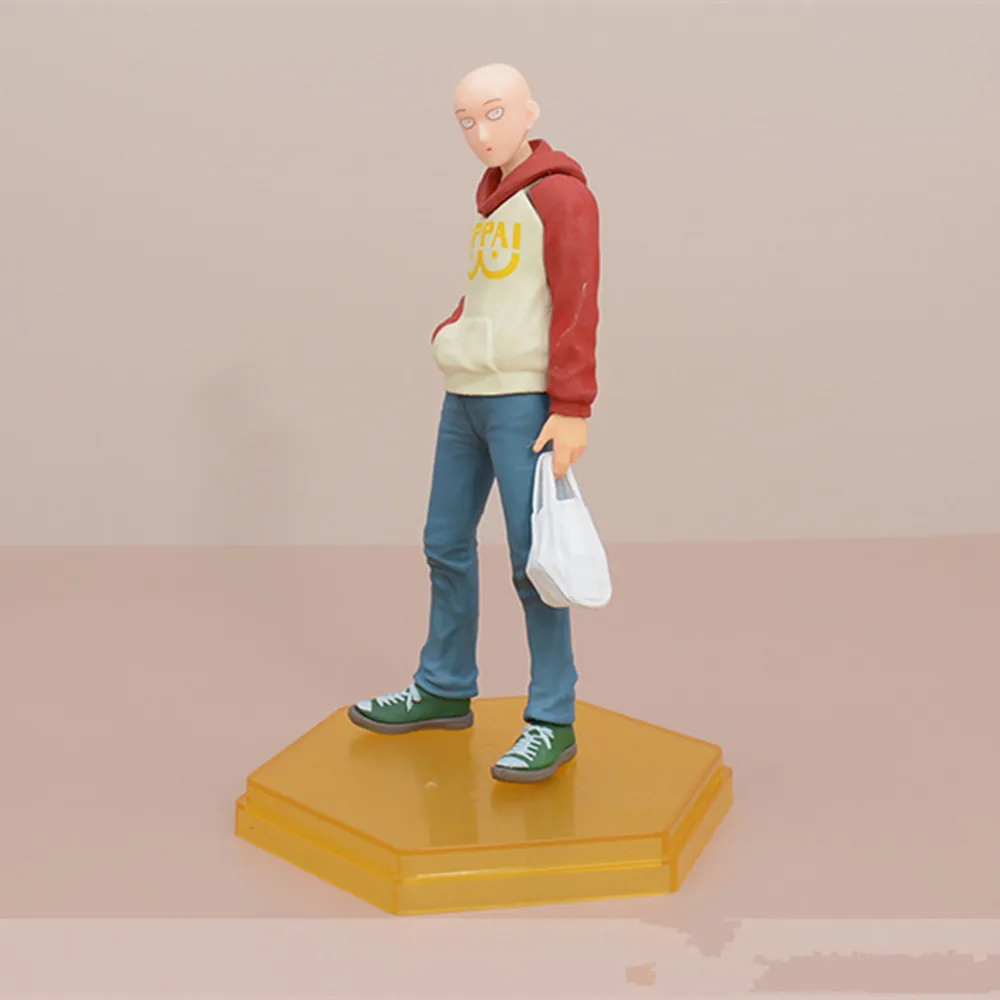 Calede Anime One Punch Man Saitama OPPAI Sweat à capuche Ver. Figurine PVC Nouveau Lâche 18cm