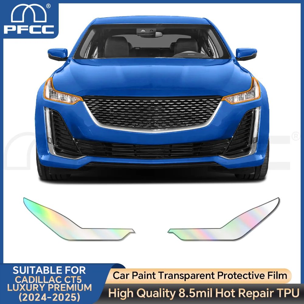 

Protection Film for Cadillac CT5 Luxury Premium 2020-2024 PreCut PPF Accessories Headlight Film Rearview Clear Body Sticker