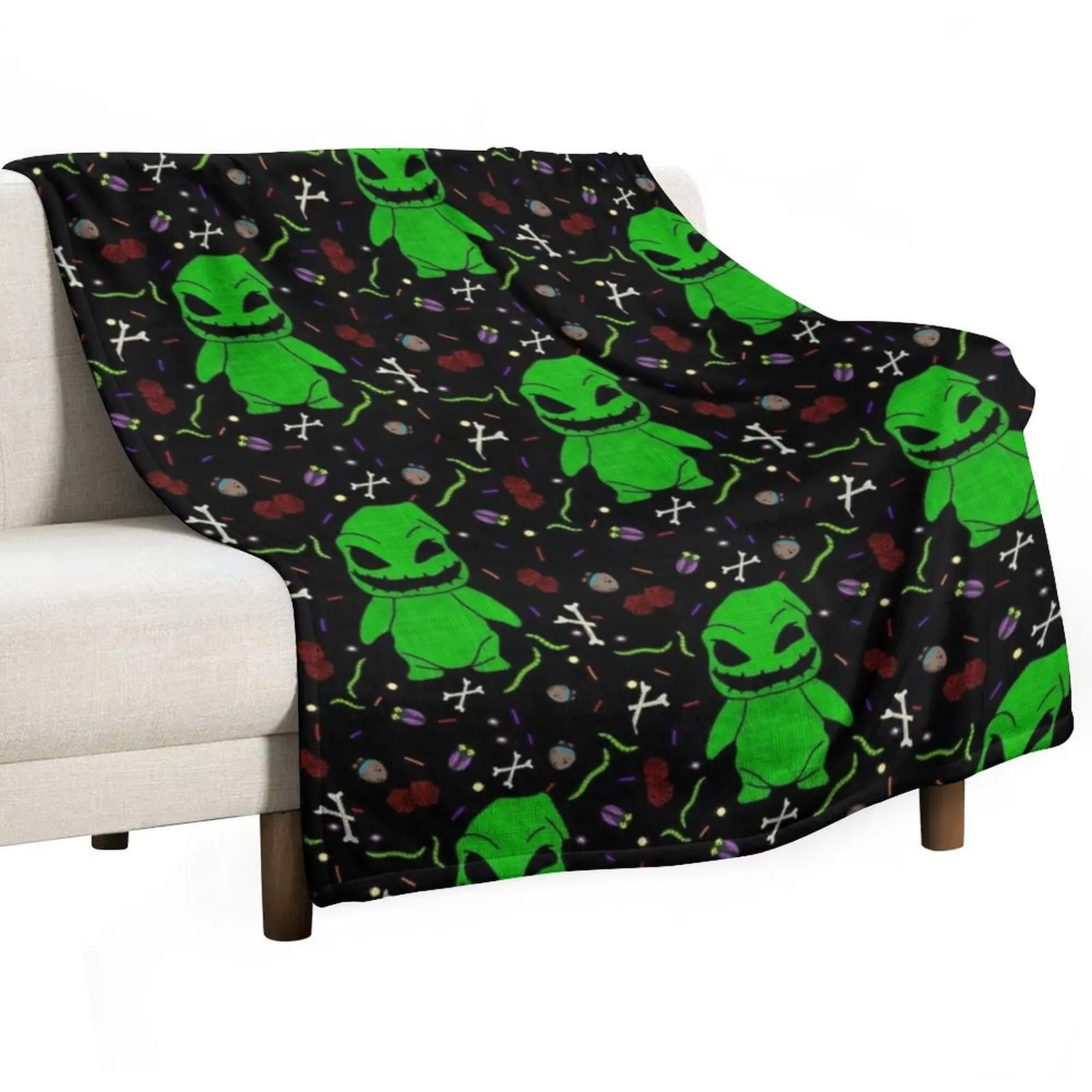 Oogie boogie Throw Blanket blankets and throws Furrys Comforter Blankets