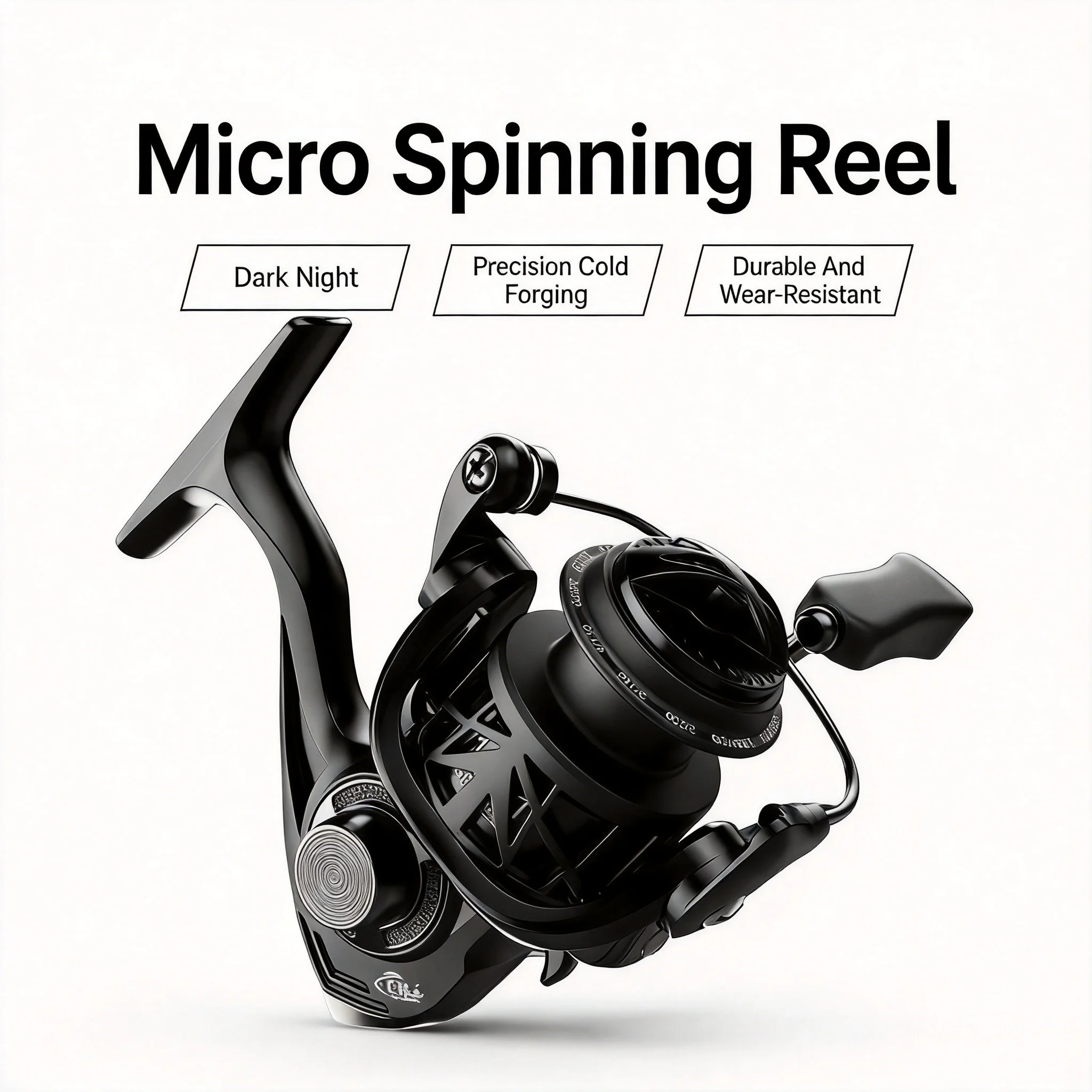 Ice Fishing Line - Ultralekka, płytkośpulowa mikro szpula do spinningu,