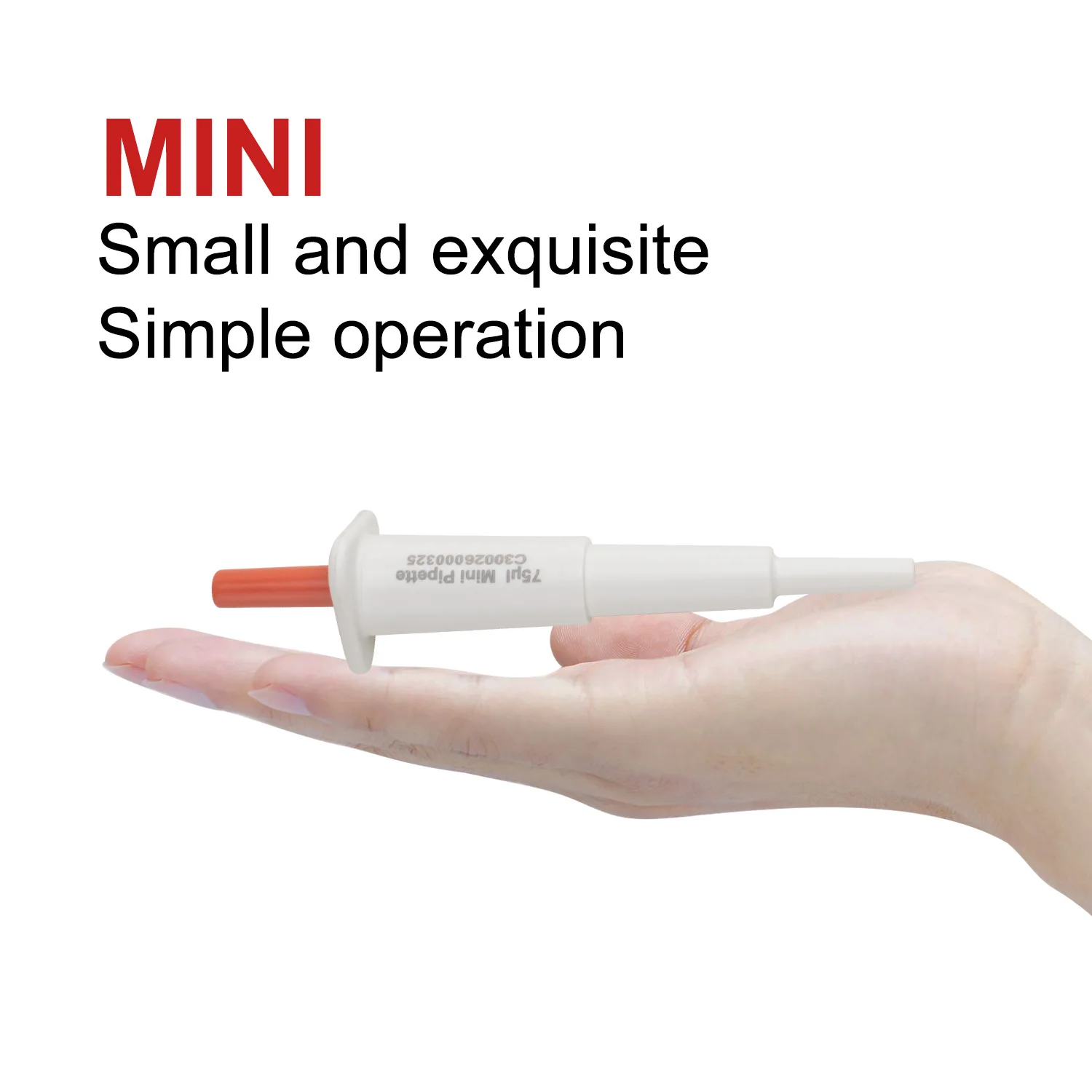 Mini Pipette Manual Single Channel Fixed Volume Pipettor Pointing Dispensing Sampler Micropipette 10/20/25/30/50/60/75/100/200ul