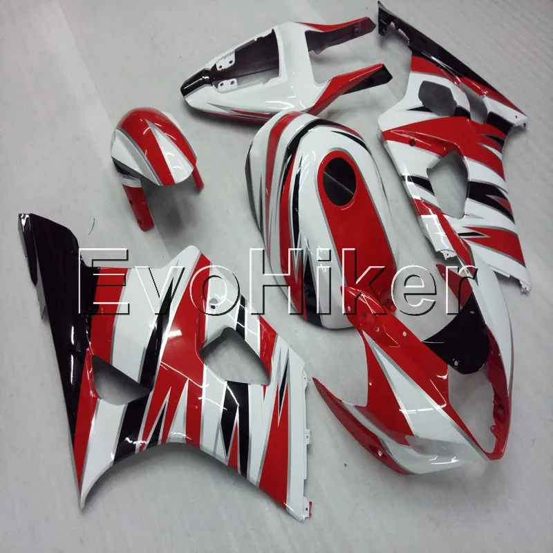 

Комплект кузова из АБС-пластика для ZX6R 2003 2004, красный, белый ZX 6R 03 04, комплект панелей двигателя ABS
