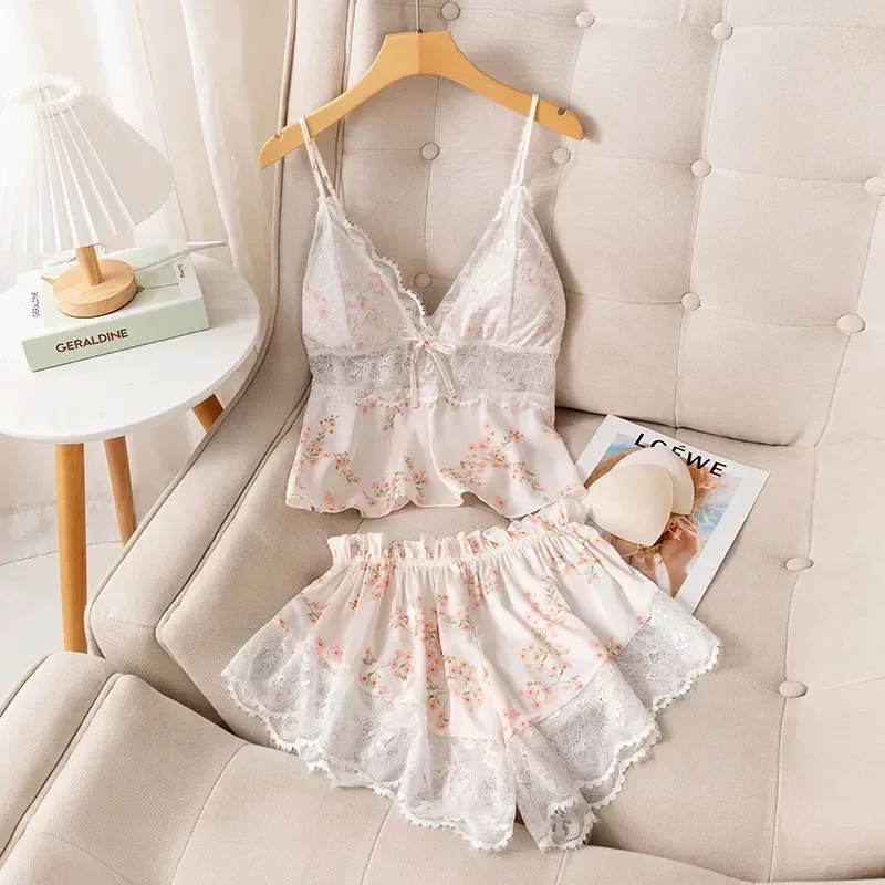 Pijamas Casa De Lenceria Por Mayor En Flores Ropa Interior Flores