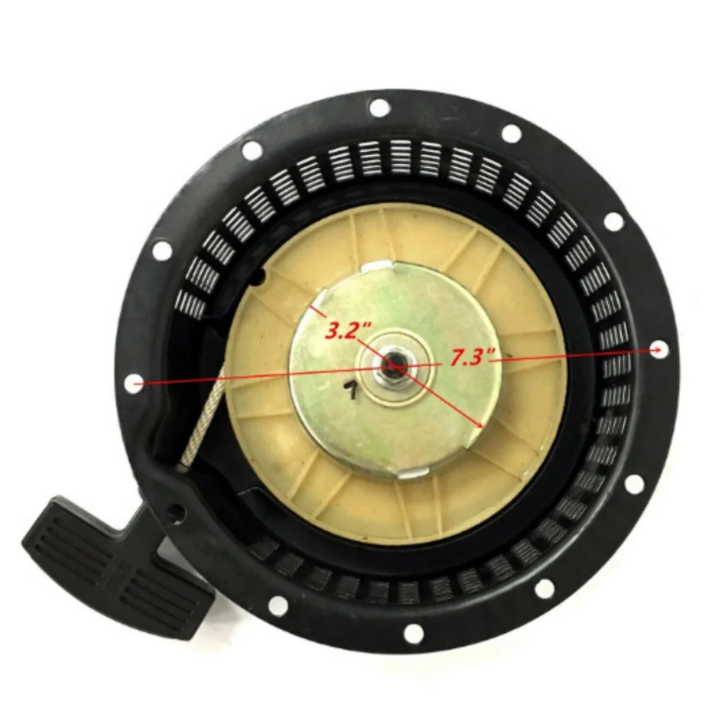 Recoil Starter for 296CC 178F 178FE 306CC 178FA Engine Series Reliable Starting Function 15.6x8x5.5cm Dimensions