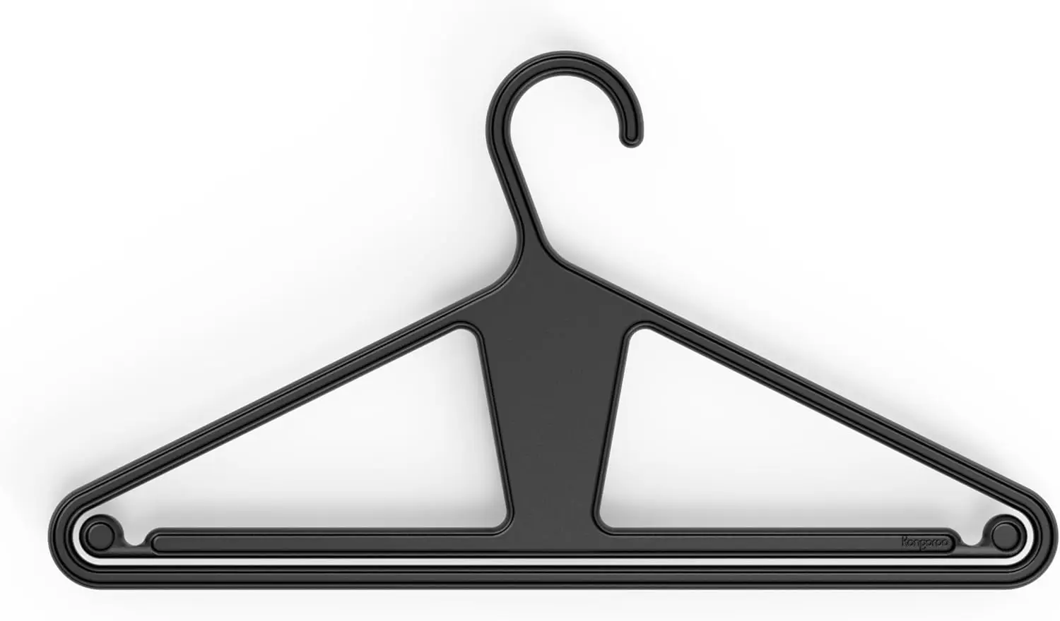 100% Recycled High-Strength Clothing Hanger, Pants, Shirt, Jacket Hanger - Patented, Heavy Duty, Suit Hanger(Charcoal 30-Pack)