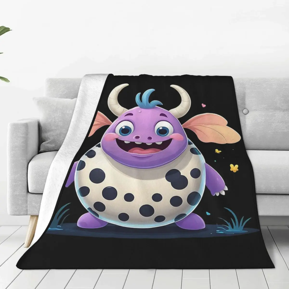 Dairy Cow Isopod Animal Blankets Flannel Warm Sofa Throw Blankets For Couch Bedding Travel Throws Bedspread Quilt