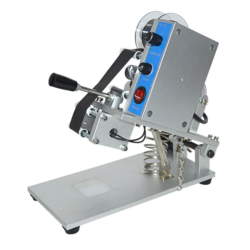 Dual Voltage ZY-RM5 Color Ribbon Hot Stamp Date Printer Manual Coding Equipment For Film Bag Marking