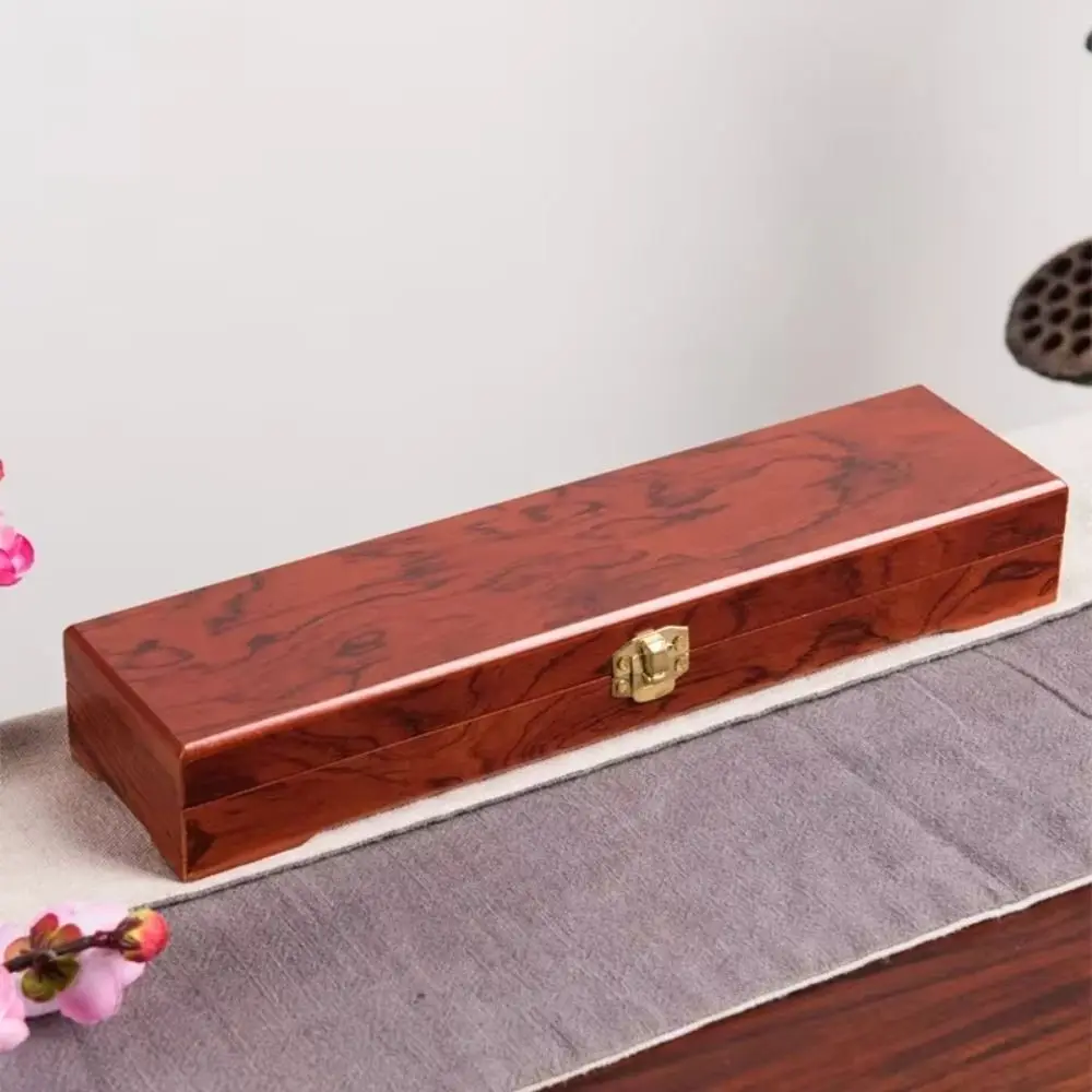 

Retro Wooden Jewelry Box Storage Box Elongated Design Vintage Trinket Case Vintage Ethnic Jewelry Display Box