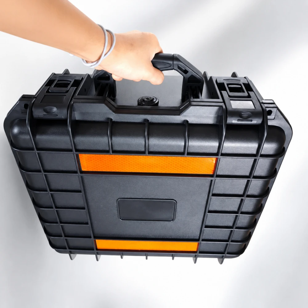 Large Waterproof Hard Carry Case Tool Box with Sponge Foam Safety Protector Storage Organizer Anti Impact Equipment Suitcase