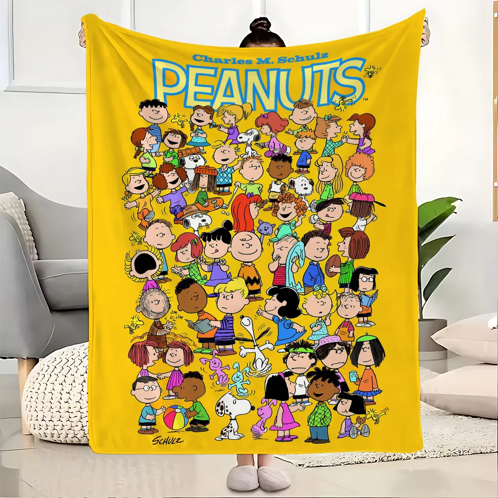 

Плед S-Snoopyes: Мягкий и пушистый плед для кровати, дома и декора, зимнее покрывало, аниме-плед для коленей, охлаждающий плед для дивана, для сна