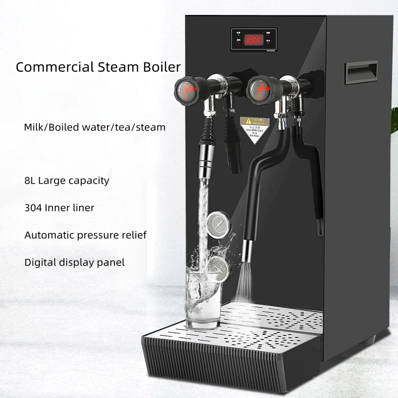 Steam boiling water machine commercial boiling water machine milk tea shop equipment coffee milk bubble machine