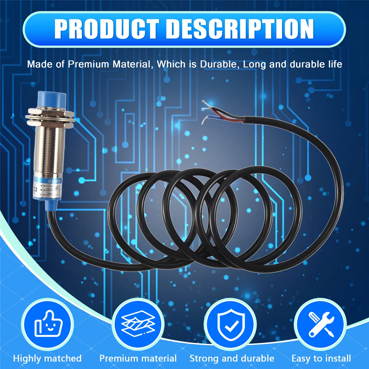 NEW LJ18A3 - 8-Z / BX DC6-36V 8 mm Tubular Inductive PROXIMITY Sensor Switch Detector NPN
