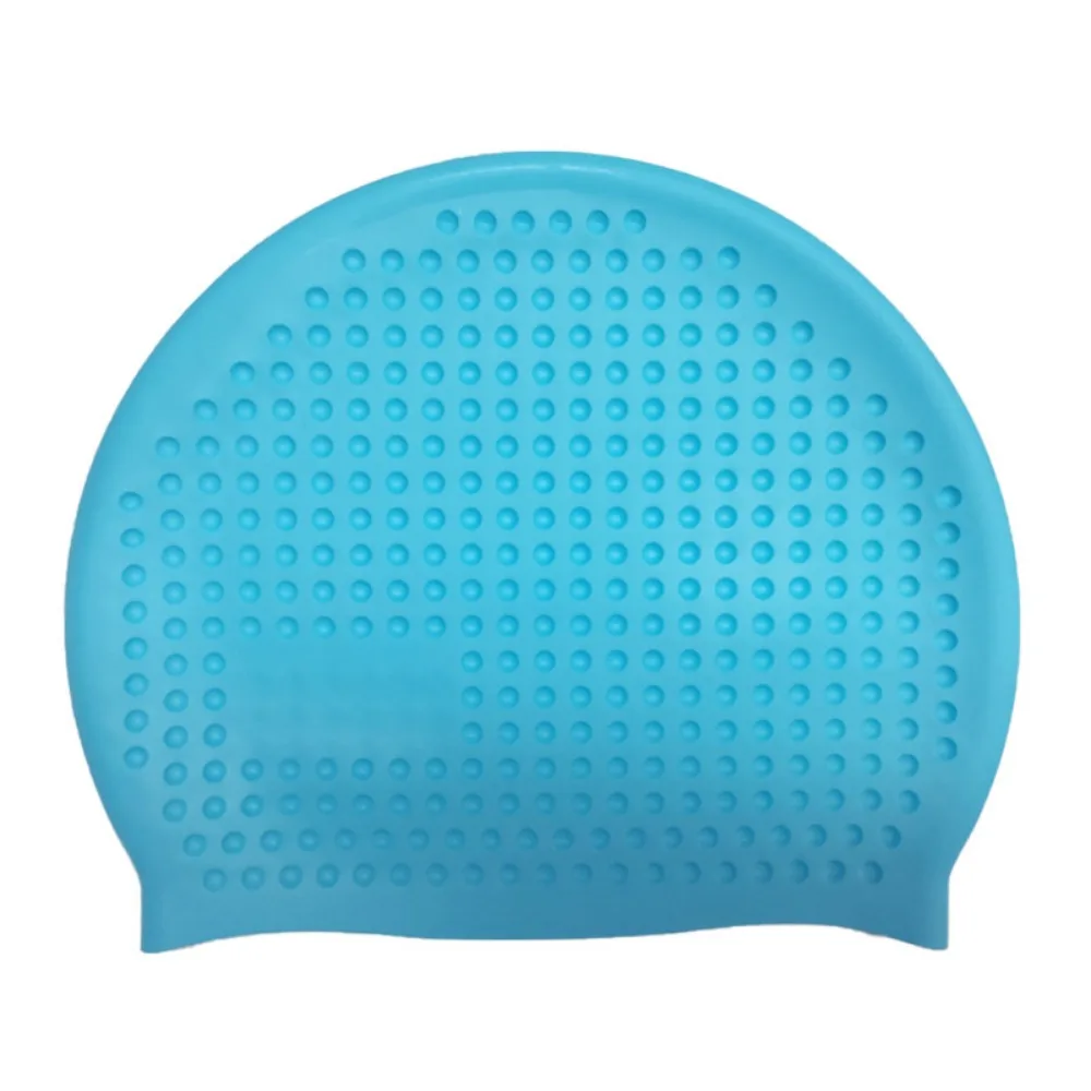 

Non-Slip Silicone Swim Cap Elastic Plus Size Snorkeling Cap Long Hair Protection Moisture Resistant Swimming Caps Pool