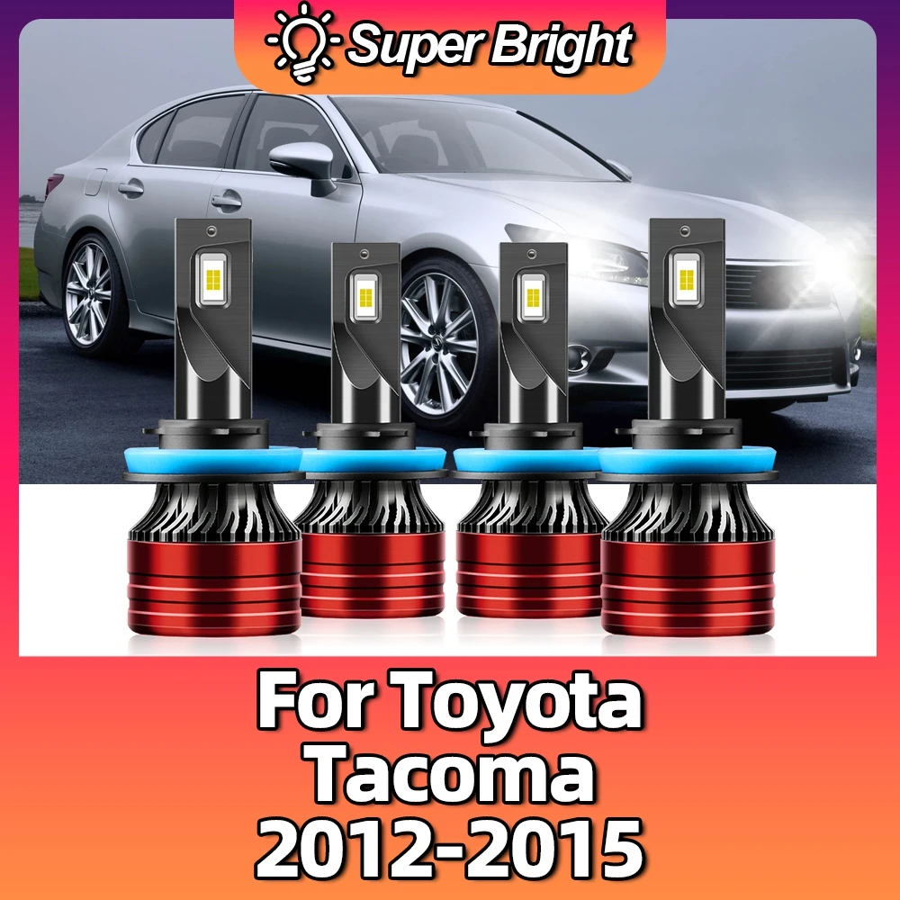 Car Headlights 12V 120W 6500K White Super Bright 20000LM Turbo Led Lights Auto Headlamps For Toyota Tacoma 2012 2013 2014 2015