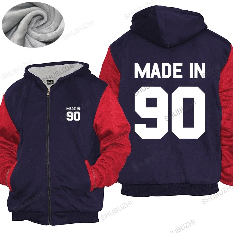 Homme hoodies winter men thick hoody Made In '90 - Mens thick hoody 31th Birthday - Present - Gift -1990 Mens thick hoody