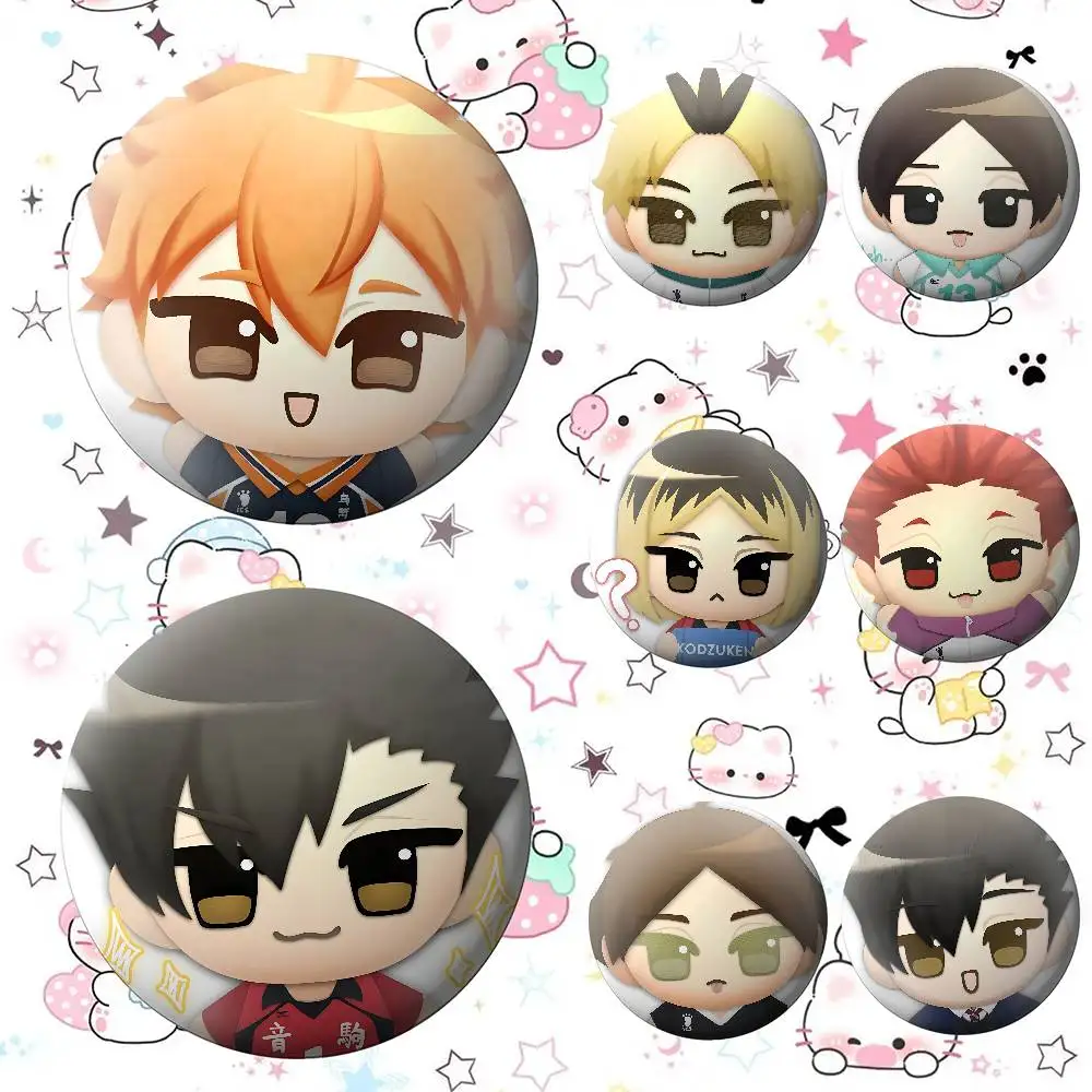 أمين H-Haikyuu شارات صفيح لينة زر دبوس بروش شارة معدنية مخصصة مجوهرات اكسسوارات قبعة حقيبة التلبيب