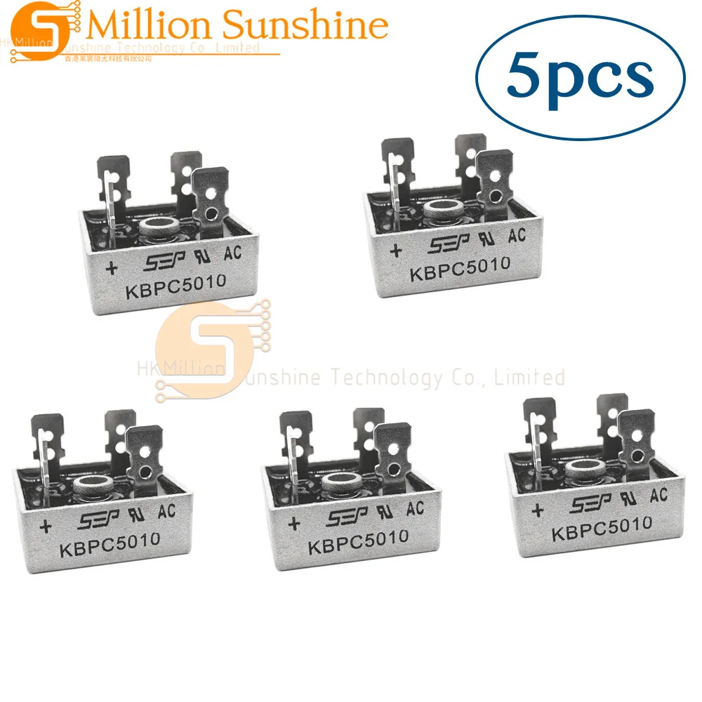 5Pcs KBPC5010 Diode…