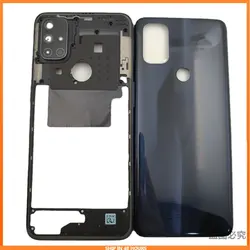 For OnePlus Nord N10 5G BE2025 Phone Housing Middle Frame+Battery Back Cover Case Panel Lid Rear Door+ Camera Lens +Logo