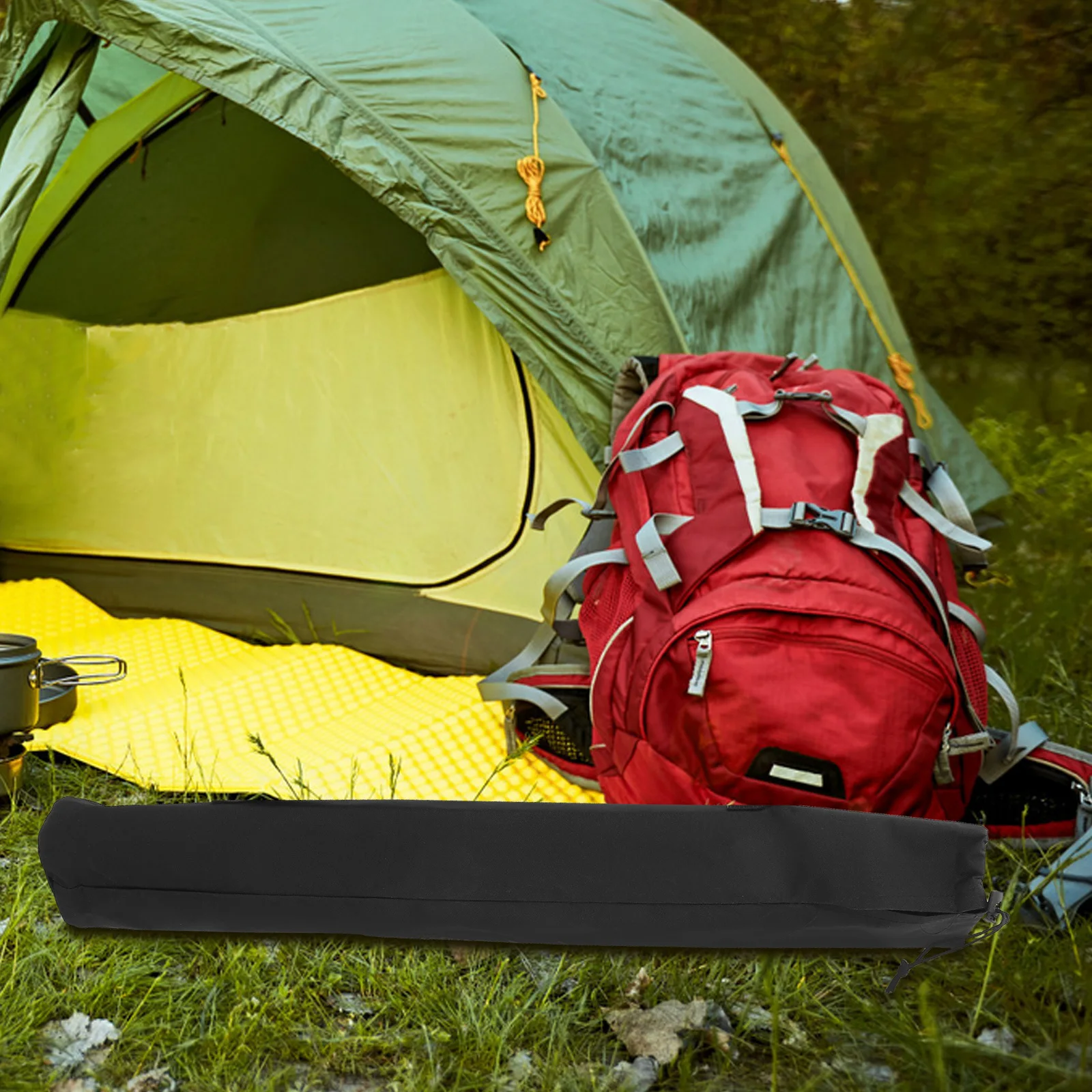 

Tent Pole Storage Bag Oxford Cloth Large Portable Outdoor Camping Hiking Fishing Rod Carry Pouch Waterproof Durable Organizer