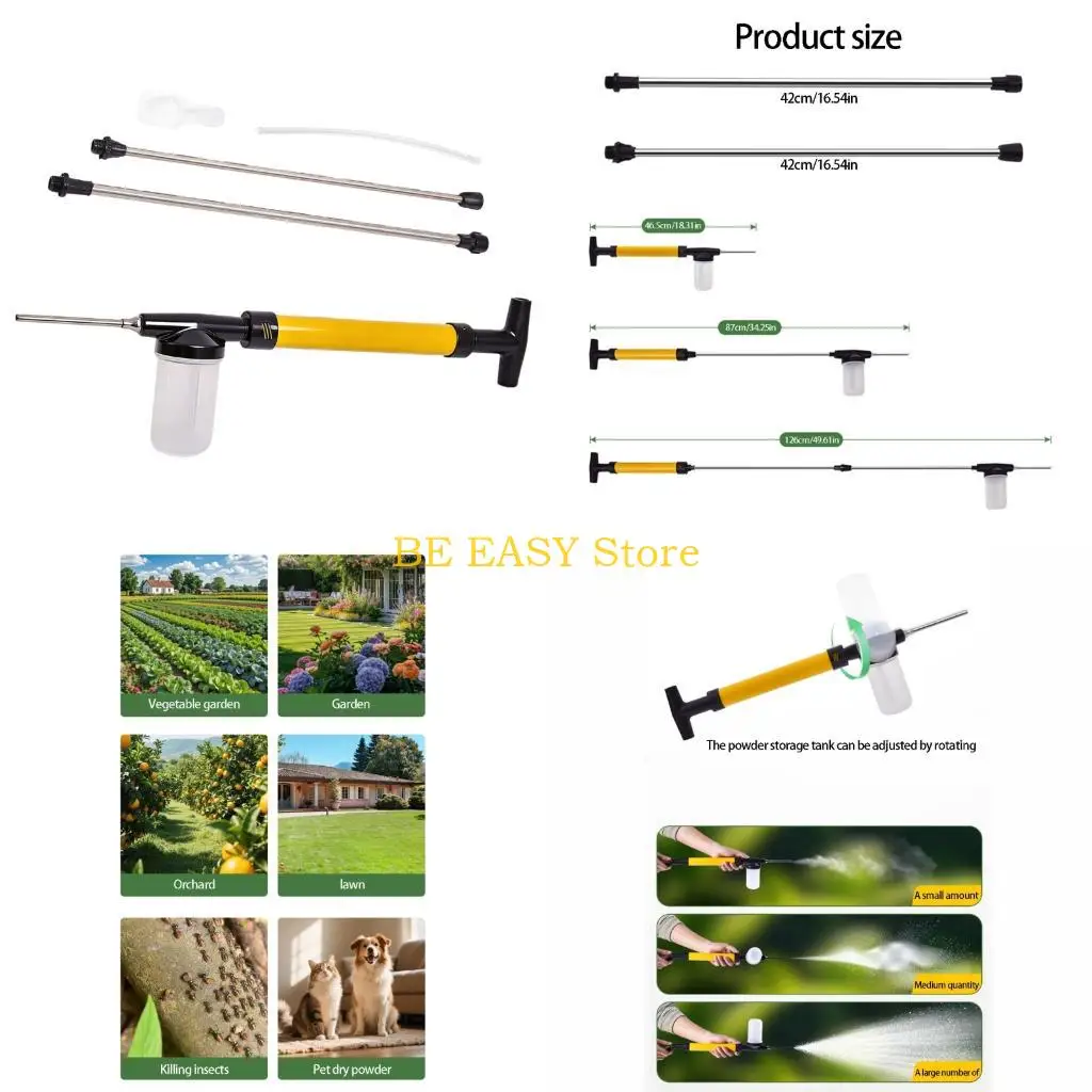 E28F Large Capacity Cordless Pollinator Sprayer Detachable Extension Rod Stainless Steel Nozzle For Greenhouses Use