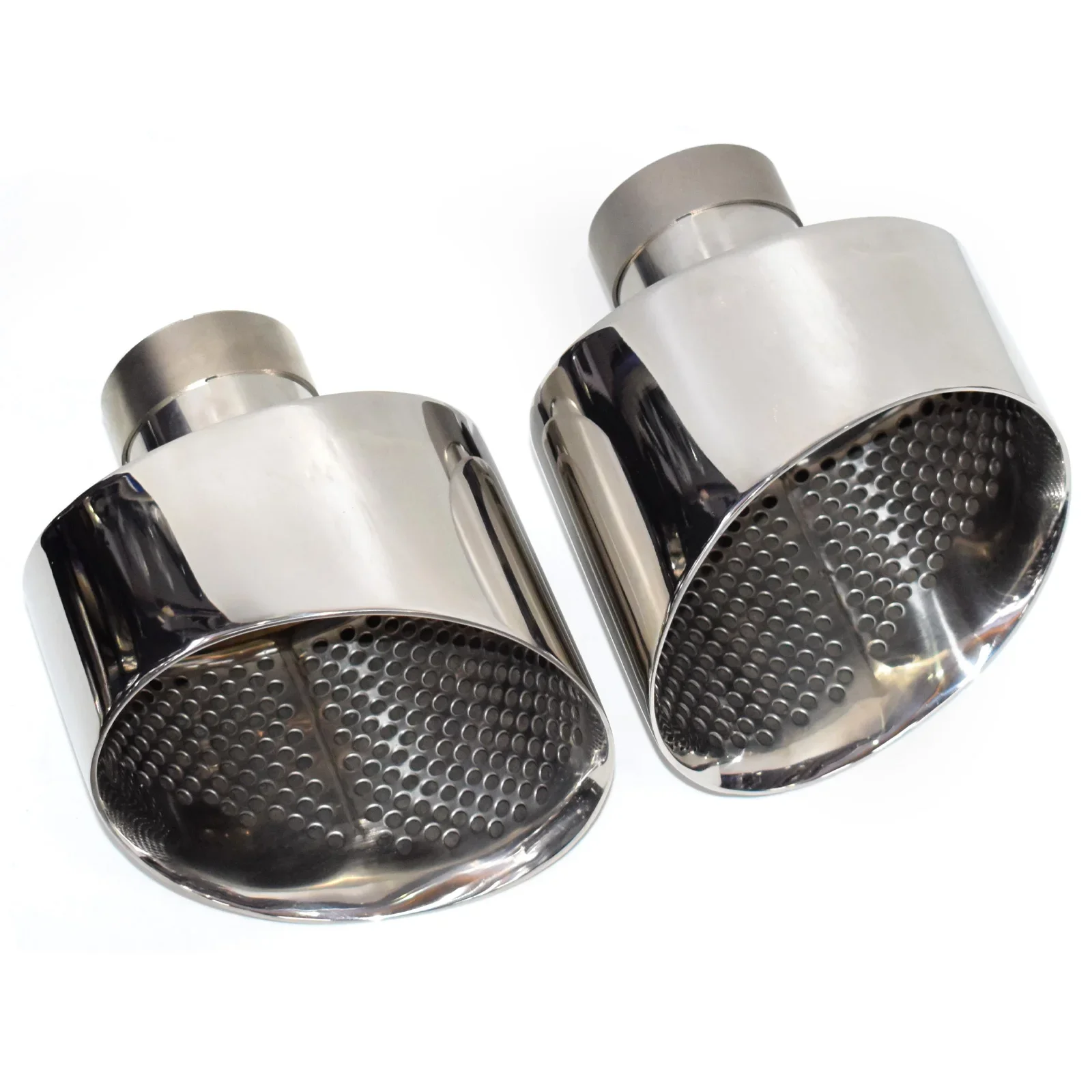 Car Exhaust Tip for A3 A4 A5 A6 A7 Upgrade To RS3 RS4 RS5 RS6 RS7 High Quality SS304 Mesh Muffler Exhaust Pipe Tail Pipe