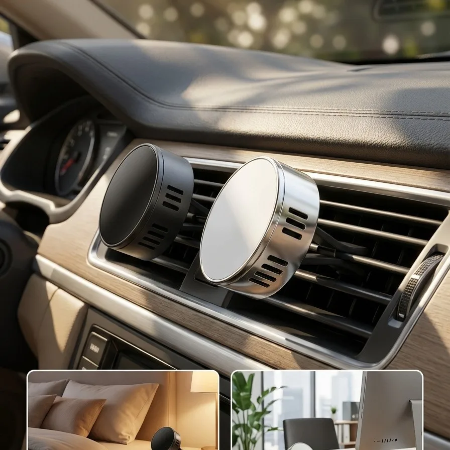 WW22 metal car aromatherapy clip car air conditioner trend perfume custom essential oil fragrance gift