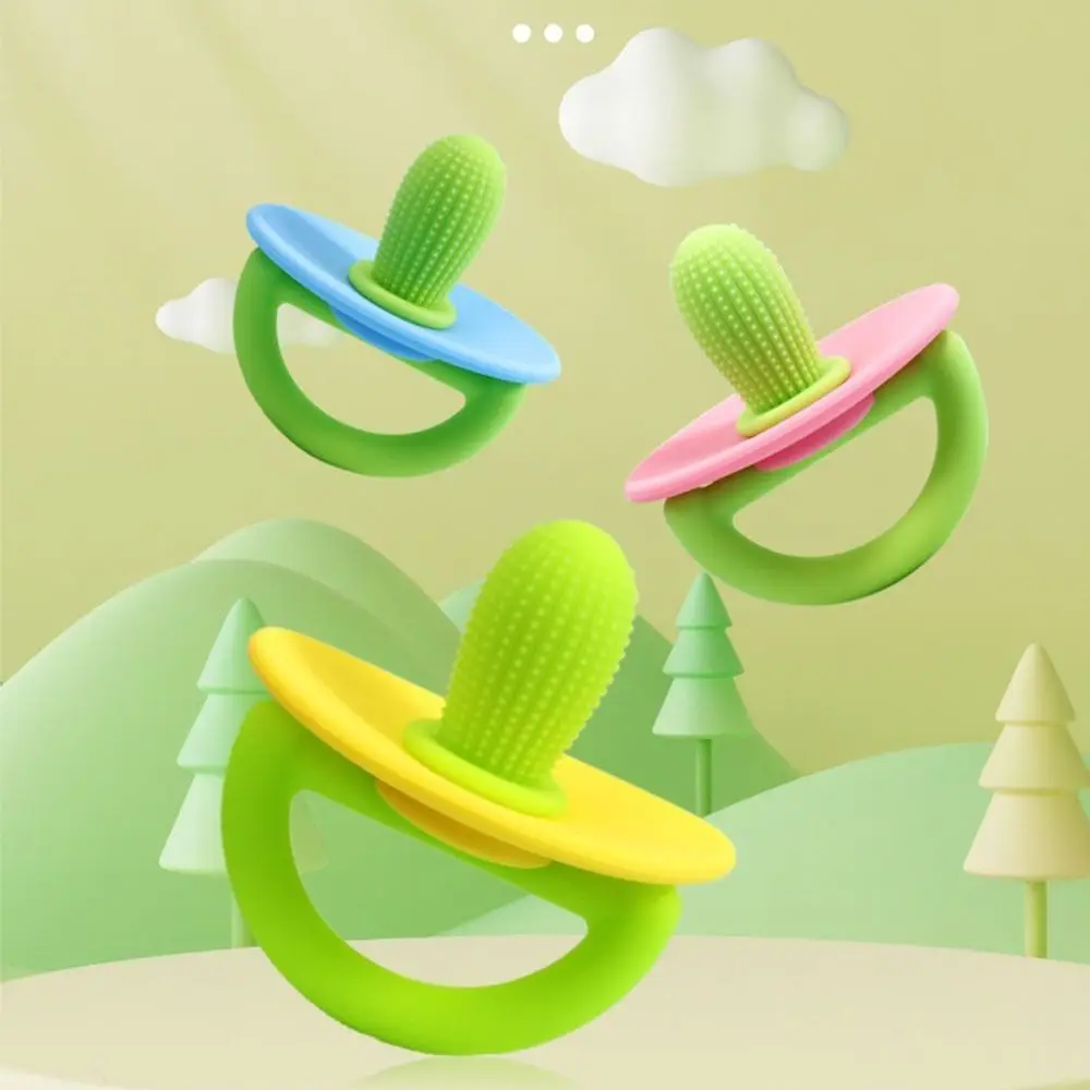 

1pc Safe Cactus Shaped Baby Silicone Baby Teethers Dental Care Gifts Chew Toys for Children