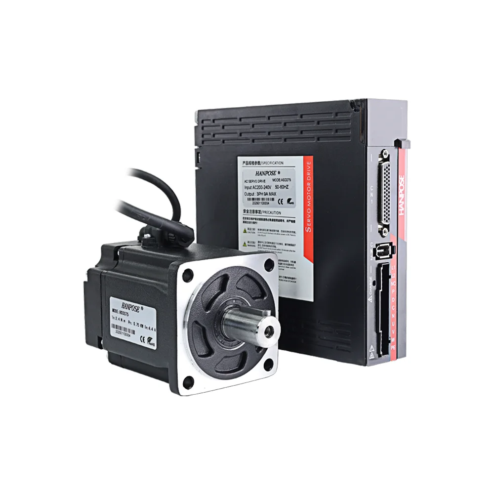 

Hanpose High Performance 80SS100-ASD2100-E 80SS75-ASD275-E 5.4A 9.9N.m Servo Drive Ac Servo Motor With Ether Cat Function