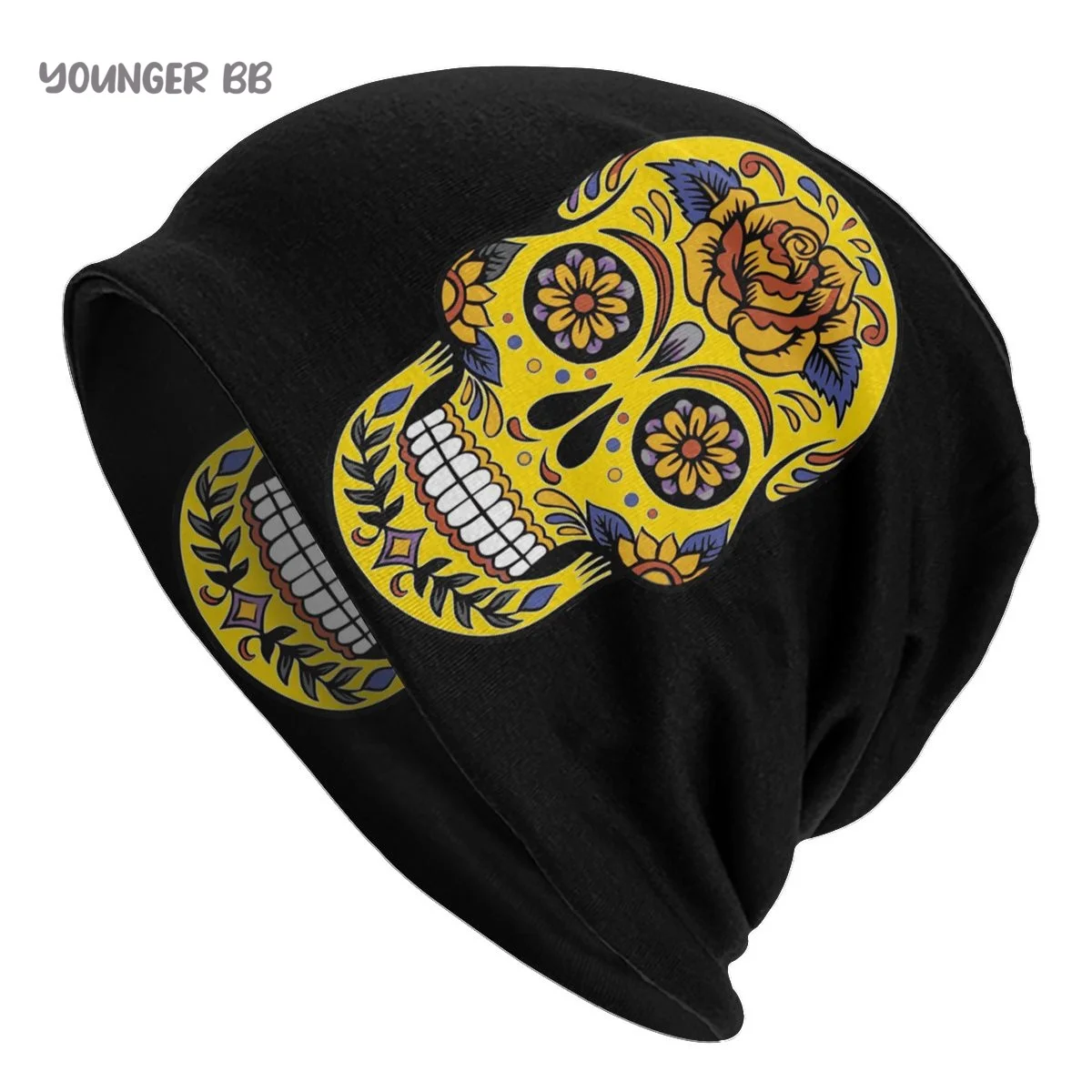 Mexico Skull Sugar Men Women's Beanie Hats Dia De Los Muertos Skull Knitted Hat Hip Hop Earmuff Bonnet Street Skullies Beanies