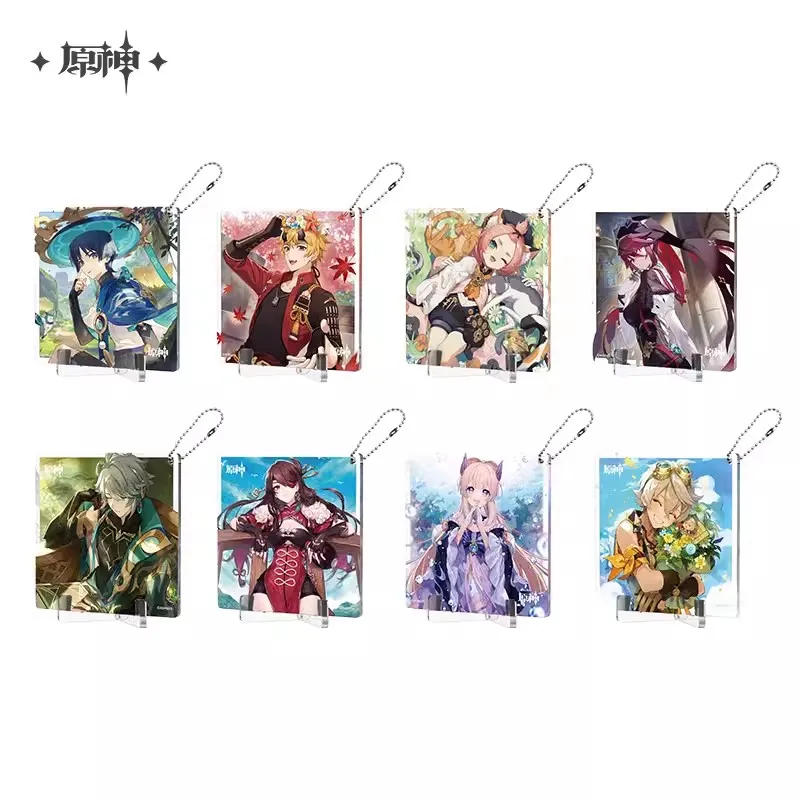 Pre Sale miHoYo Official Genshin Impact 2023 Carnival Reunion Series Acrylic Coasters BeiDou Sangonomiya Kokomi Wanderer  Gifts