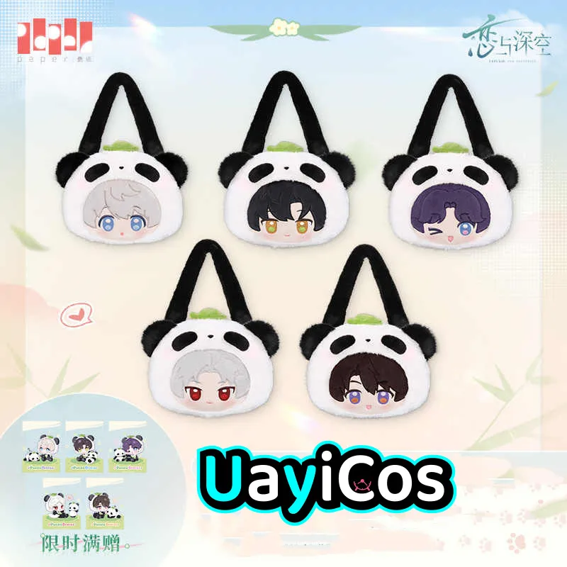 

Official Love and Deepspace Bamboo Panda Caleb Rafayel Ralayo Sylus Stuffed Plushies Crossbody Bags Handbags Itabag Purse Anime