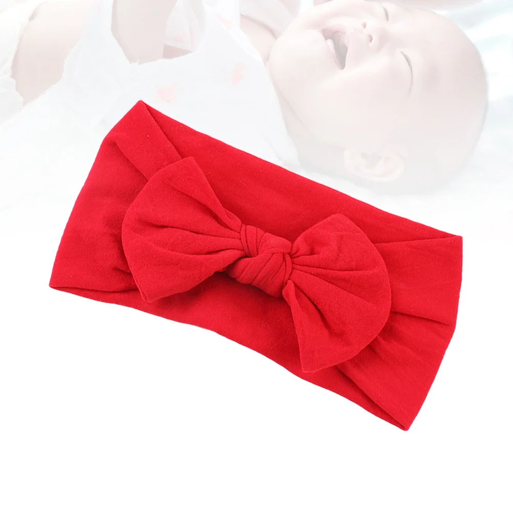 

1 шт. повязка на голову для девочек с бантом, эластичная повязка для новорожденных, аксессуар для волос для фотосессий младенцев