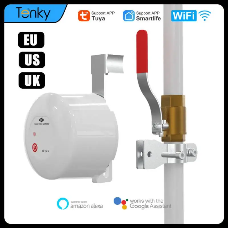 

Tuya Smart Home WiFi Valve Manipulator Water Valve Water Leakage Gas Switch 46 Sub Controller Timing Function Works With Alexa