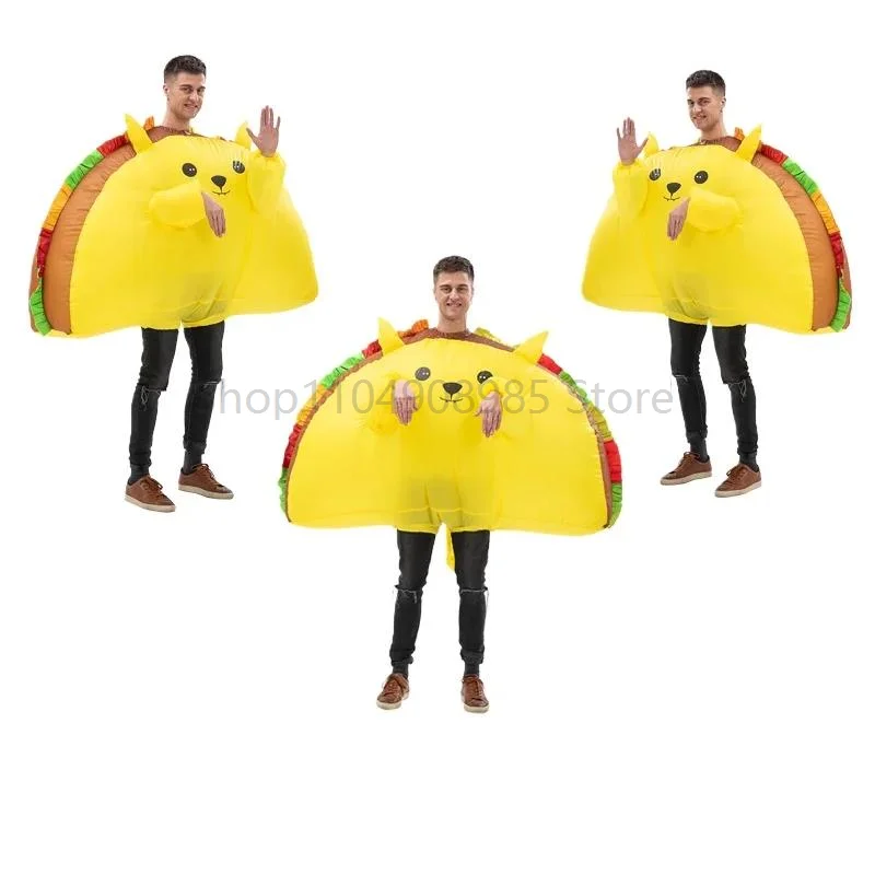 

Halloween Funny Cartoon Doll Costume Cookies Cat Animal Inflatable Clothing Party Decorations