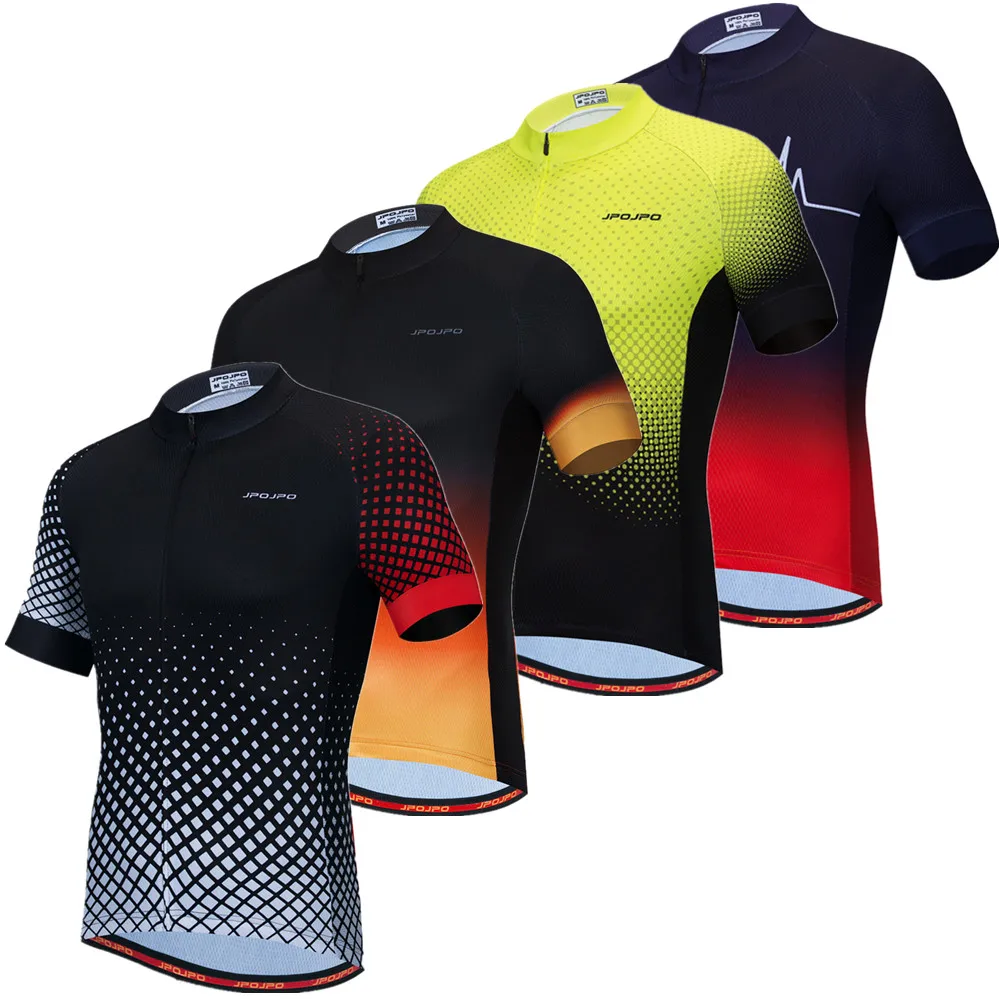 2022 Cycling Jersey Men Bike Road MTB Bicycle Shirt Pockets Short Sleeve Racing Riding Top Mountain Uniform Clothes Red Summer