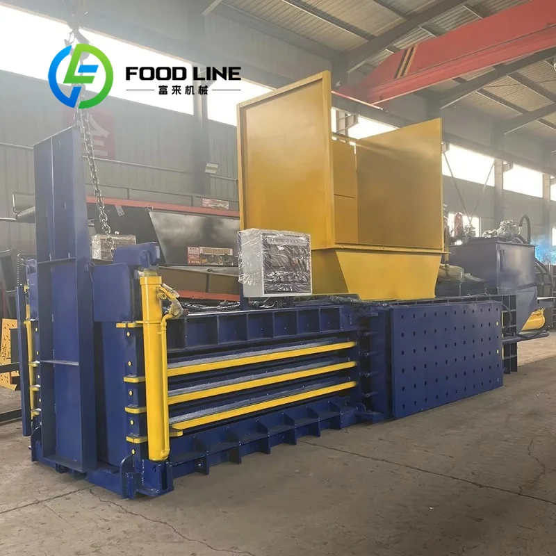 Horizontal Hydraulic Baler Fast Circulation Hydraulic Compactor Improve Work Efficiency For Waste Paper Carton Recycling Line