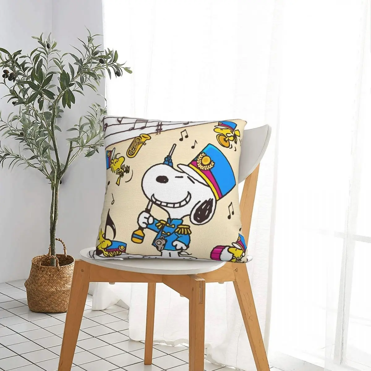 Snoopy impressão capa de almofada engraçado fronha para escritório carro casa decorativa capa de almofada design macio fronhas presente aniversário