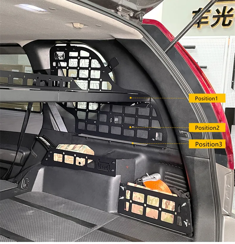 For Nissan Rogue X-Trail T31 2008-2013 Modular Storage Molle Panel Shelf Window Shelf Rear Trunk Debris